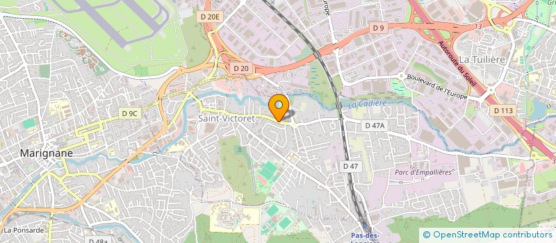 localisation de l'entreprise LES 4 FANTASTIQUES  SAINT-VICTORET