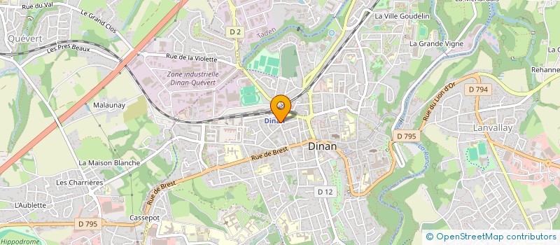 localisation de l'entreprise LES 4 FANTASTIQUES à DINAN
