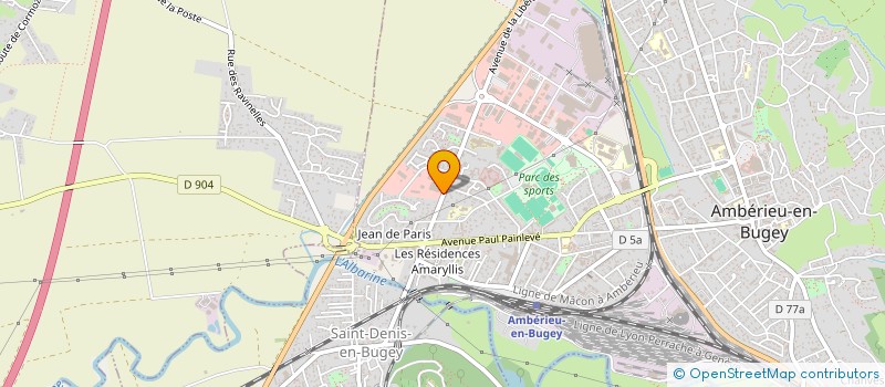 localisation de l'entreprise LES 4 FARMERS à AMBERIEU-EN-BUGEY
