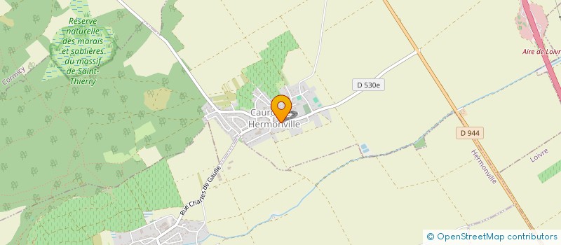 localisation de l'entreprise LES 4 FERMES  CAUROY-LES-HERMONVILLE