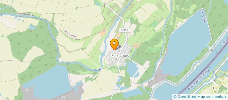 localisation de l'entreprise LES 4 FLEURS  FORT-LOUIS