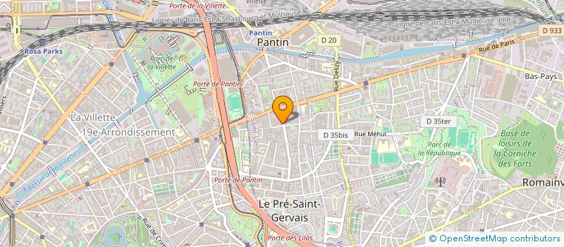 localisation de l'entreprise LES 4 FRERES  PANTIN