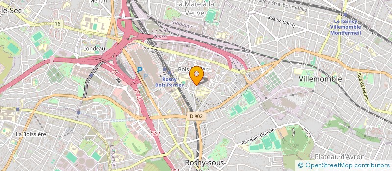 localisation de l'entreprise LES 4 FRERES ROSNY  ROSNY-SOUS-BOIS