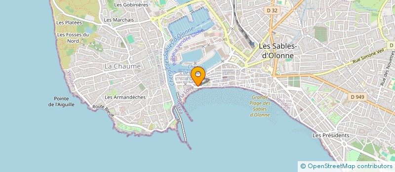 localisation de l'entreprise LES 4 G à LES SABLES D'OLONNE