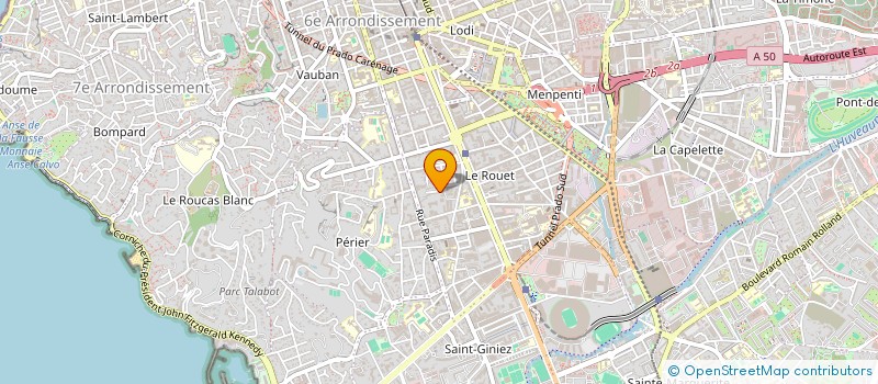 localisation de l'entreprise LES 4 G à MARSEILLE