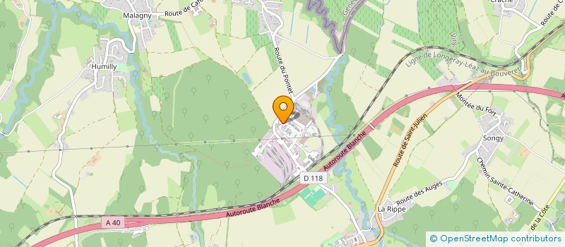 localisation de l'entreprise LES 4 G  VIRY