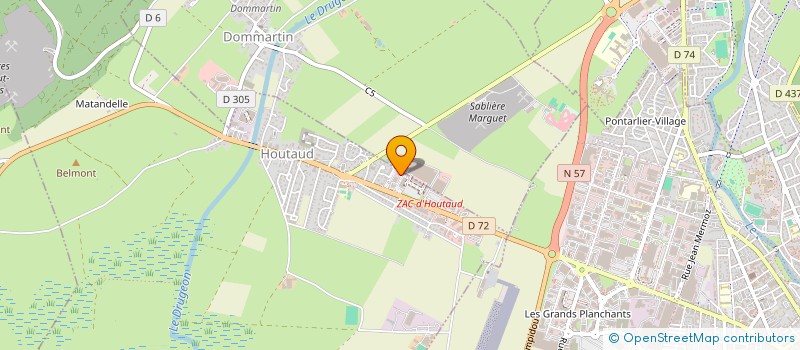 localisation de l'entreprise LES 4 G  HOUTAUD