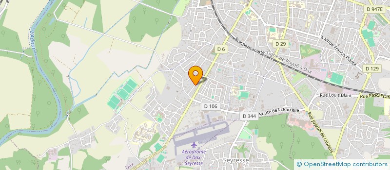 localisation de l'entreprise LES 4 G à DAX