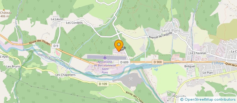 localisation de l'entreprise LES 4 GAMINS  SAINT-PONS