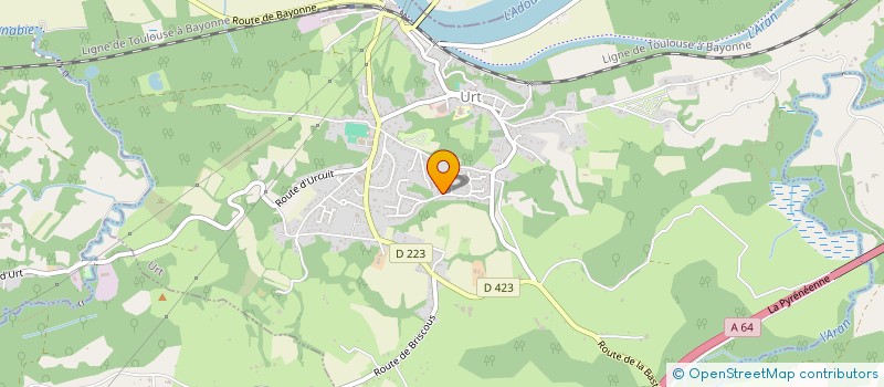 localisation de l'entreprise LES 4 GAULOIS  URT