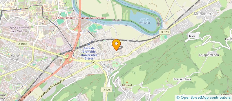 localisation de l'entreprise LES 4 GOSSES  GIERES