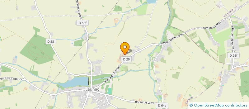localisation de l'entreprise LES 4 GRAINS  LAUNAC