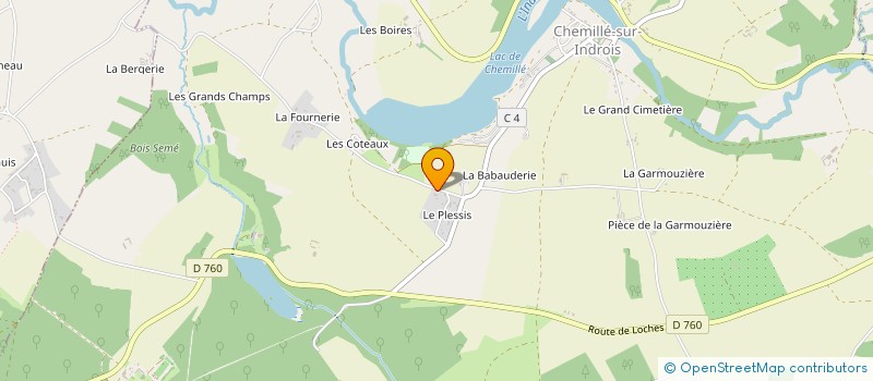 localisation de l'entreprise LES 4-H  CHEMILLE-SUR-INDROIS