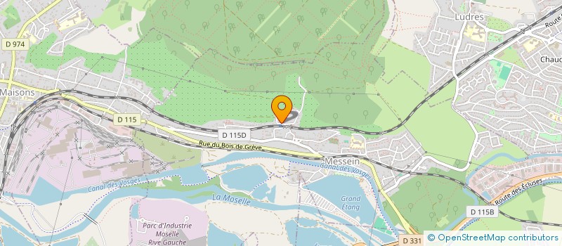 localisation de l'entreprise LES 4 H  MESSEIN