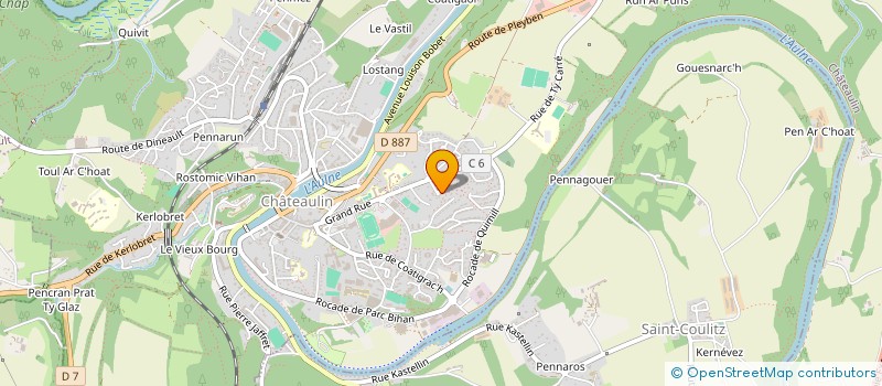 localisation de l'entreprise LES 4 HORIZONS  CHATEAULIN