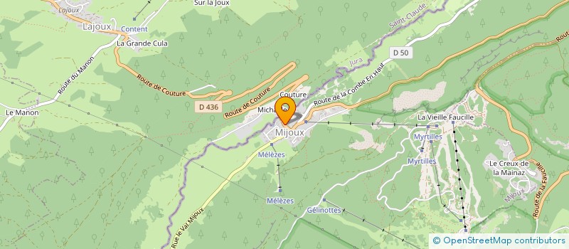 localisation de l'entreprise LES 4 J à MIJOUX