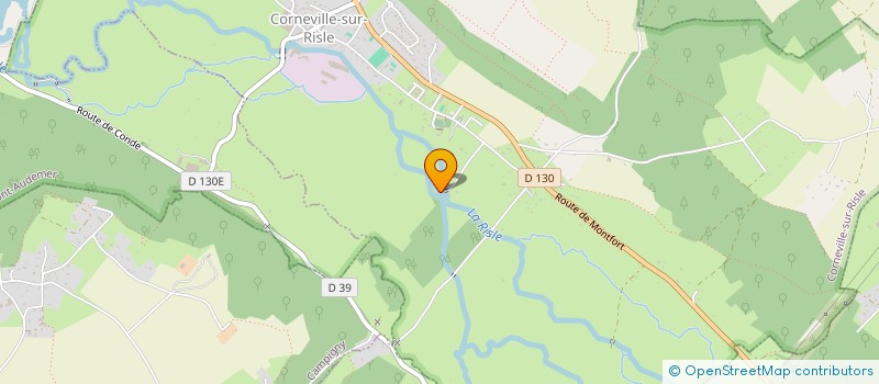 localisation de l'entreprise LES 4 J  CORNEVILLE-SUR-RISLE