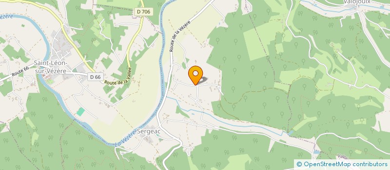 localisation de l'entreprise LES 4 J  SERGEAC