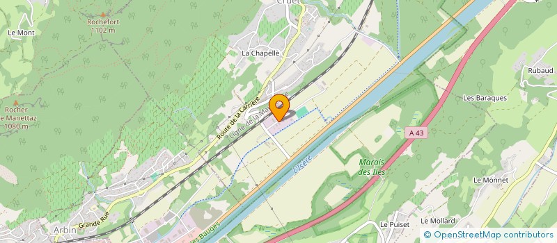 localisation de l'entreprise LES 4 L  CRUET