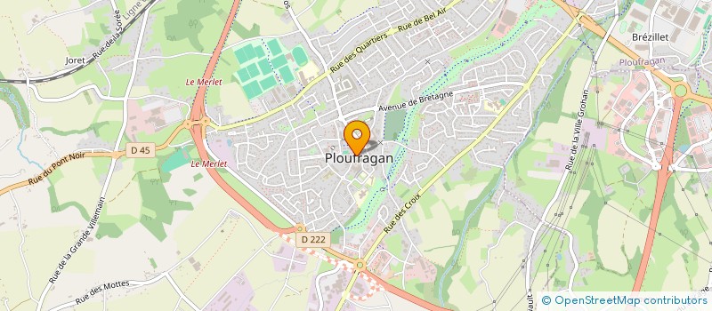 localisation de l'entreprise LES 4 L  PLOUFRAGAN