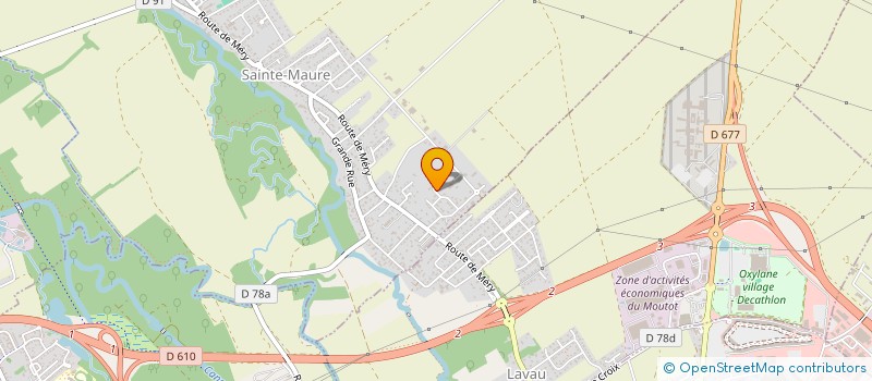 localisation de l'entreprise LES 4 L  SAINTE-MAURE