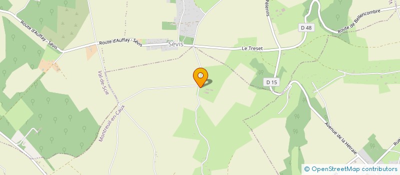 localisation de l'entreprise LES 4 L  MONTREUIL-EN-CAUX