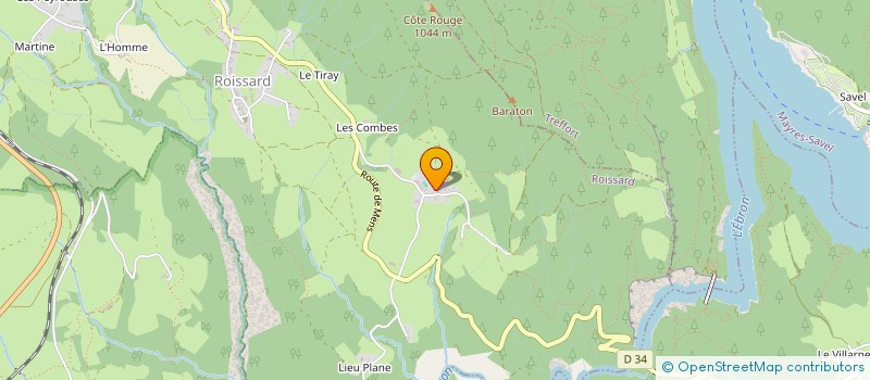 localisation de l'entreprise LES 4 M  ROISSARD