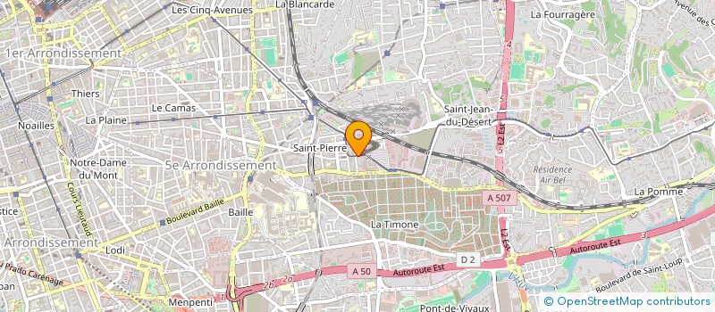localisation de l'entreprise LES 4 M à MARSEILLE