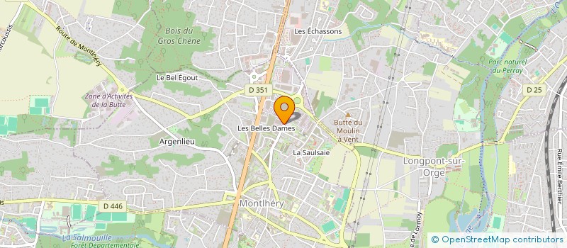 localisation de l'entreprise LES 4 M  MONTLHERY