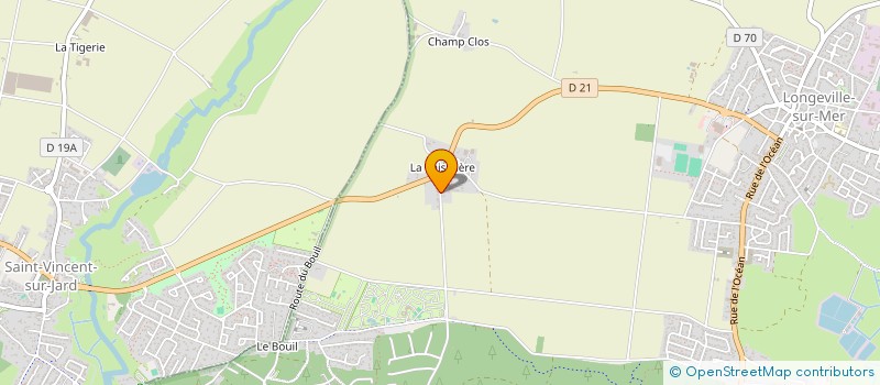 localisation de l'entreprise LES 4 M  LONGEVILLE-SUR-MER