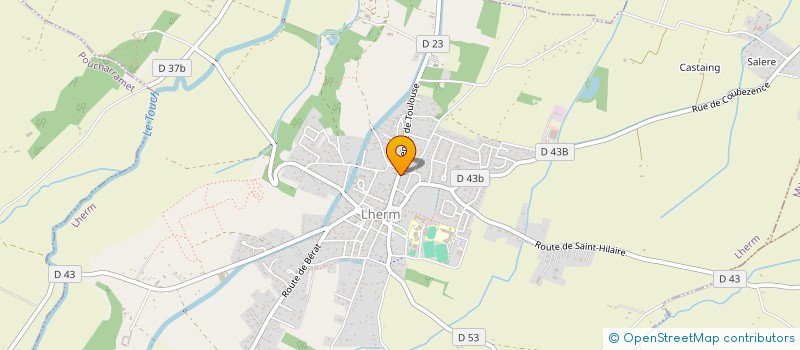 localisation de l'entreprise LES 4 M à LHERM