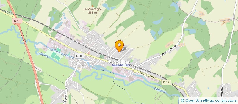 localisation de l'entreprise LES 4 M à GRANDVILLARS
