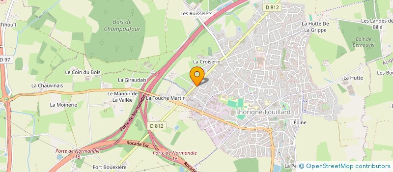 localisation de l'entreprise LES 4 M  THORIGNE-FOUILLARD