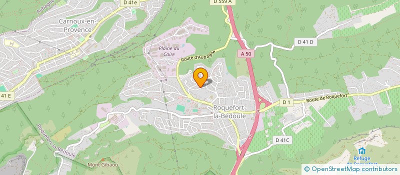 localisation de l'entreprise LES 4 M  ROQUEFORT-LA-BEDOULE