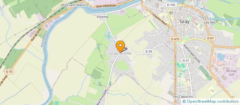 localisation de l'entreprise LES 4 M  GRAY-LA-VILLE