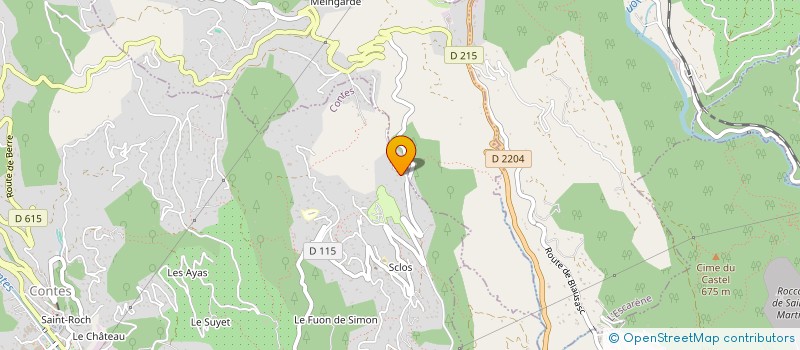 localisation de l'entreprise LES 4 M  CONTES