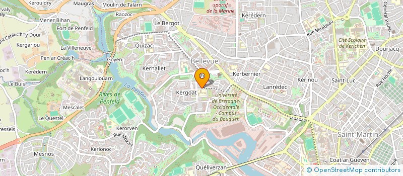 localisation de l'entreprise LES 4 MA  BREST