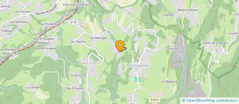 localisation de l'entreprise LES 4 MAH  MONTAGNOLE