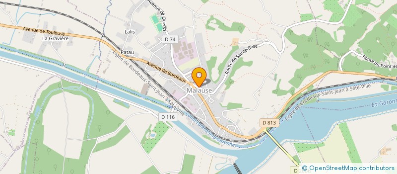 localisation de l'entreprise LES 4 MOUSQUETAIRES  MALAUSE