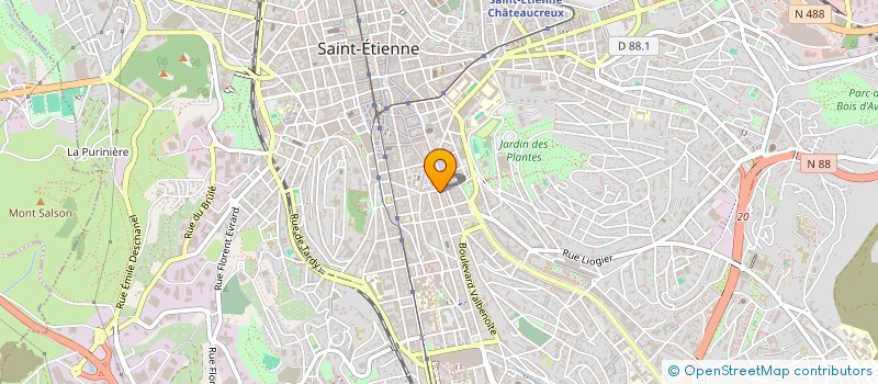 localisation de l'entreprise LES 4 MOUSS à SAINT-ETIENNE