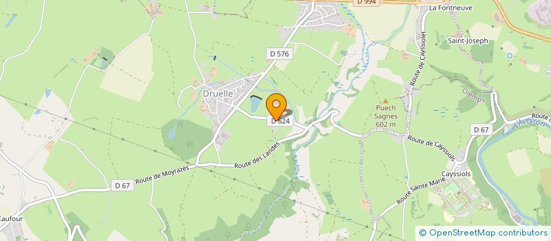 localisation de l'entreprise LES 4 MULETS  DRUELLE BALSAC