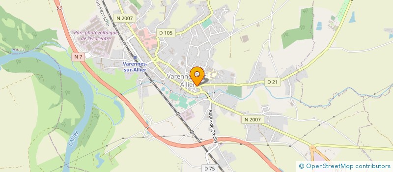 localisation de l'entreprise LES 4 MURE  VARENNES-SUR-ALLIER