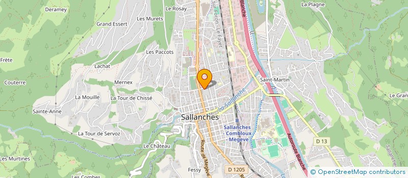 localisation de l'entreprise LES 4 NAJS à SALLANCHES