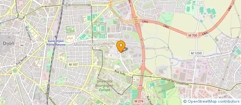 localisation de l'entreprise LES 4 PATTES DE L'UAPED 21  DIJON