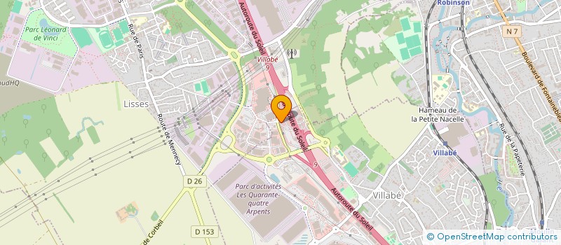 localisation de l'entreprise LES 4 PENTES à VILLABE