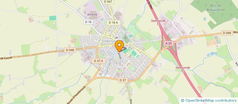 localisation de l'entreprise LES 4 PEPITES  STEENVOORDE