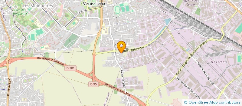 localisation de l'entreprise LES 4 PERLES  VENISSIEUX