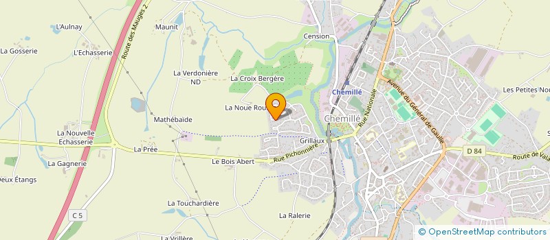 localisation de l'entreprise LES 4 PETITS PETONS à CHEMILLE-EN-ANJOU