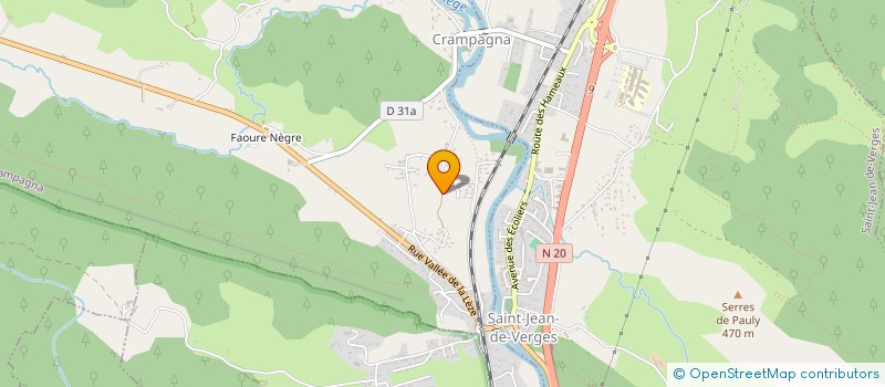 localisation de l'entreprise LES 4 PICS à CRAMPAGNA