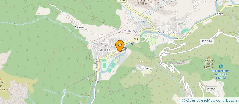 localisation de l'entreprise LES 4 PICS à AUZAT